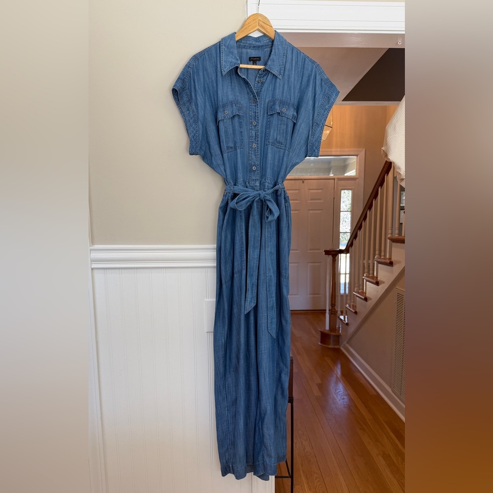 Talbots Blue Denim Jumpsuit